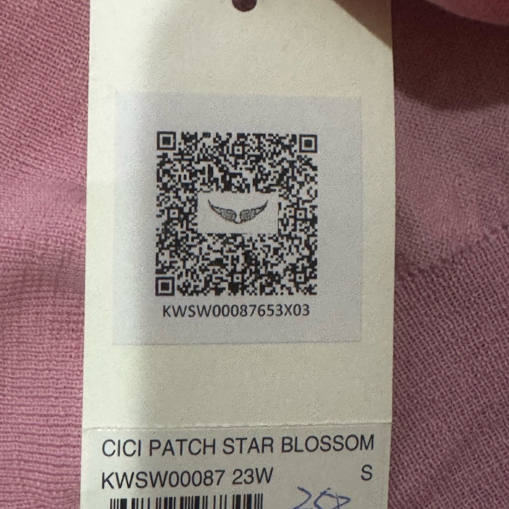Zadig & Voltaire Cici Patch Star Blossom Sweater NWT - Picture 9 of 12